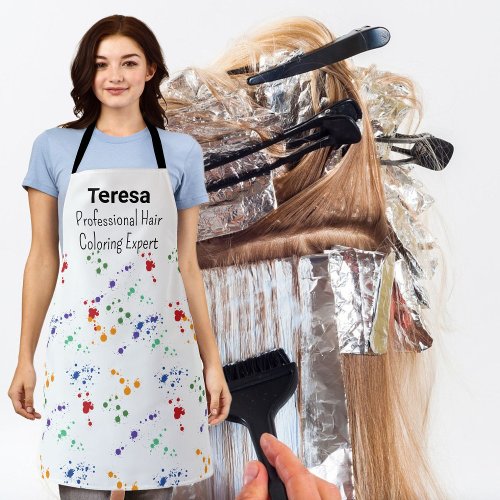 Professional Hair Coloring Expert Apron