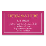 [ Thumbnail: Professional Hair Dresser Magnetic Business Card ]
