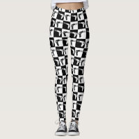 Professional Hair Drier Pattern for Hair Stylists Leggings