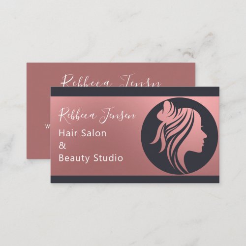 Professional Hair Salon Makeup Lash  Business Card