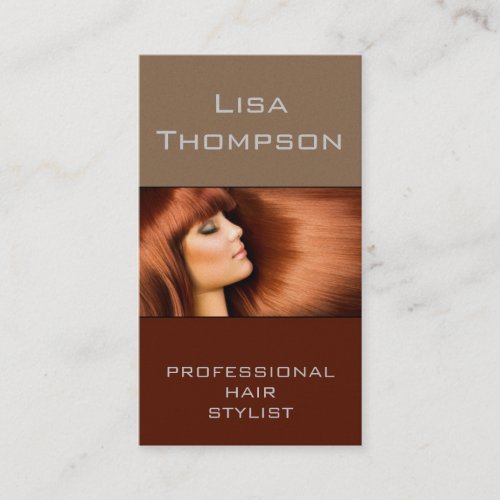 Professional Hair Stylist / Beauty Salon Card Business Card Template