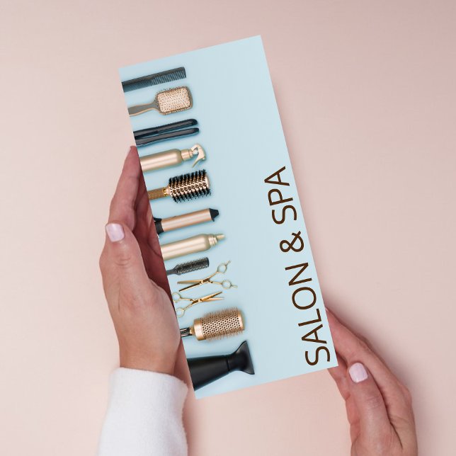 Professional Hair Stylist Price List Service Salon Rack Card (Creator Uploaded)