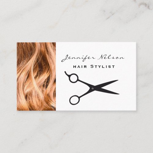 Professional Hair stylist Salon Beauty Business Card