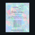 professional hairdresser opal design flyer<br><div class="desc">hairstylist flyer</div>