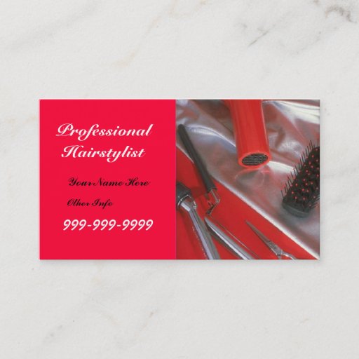 Customizable Professional Hairstylist customizable bus.card Business Card