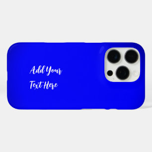 Professional handwriting add text modern blue iPhone 16 pro case