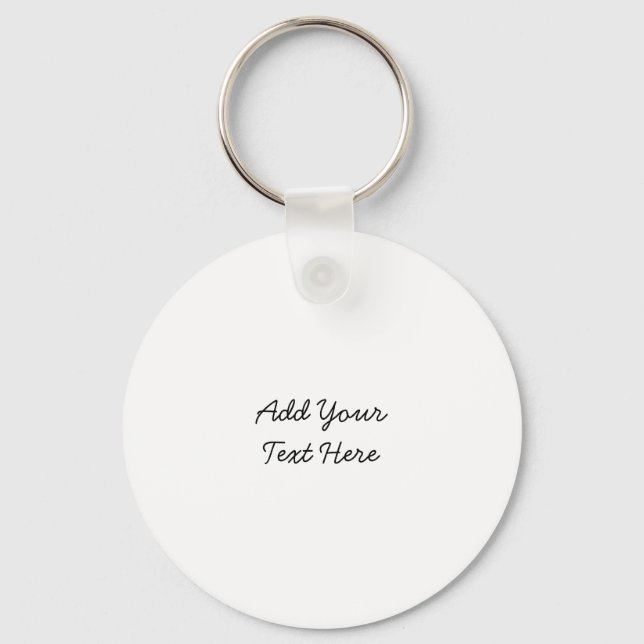 Professional handwriting add text modern keychain (Front)