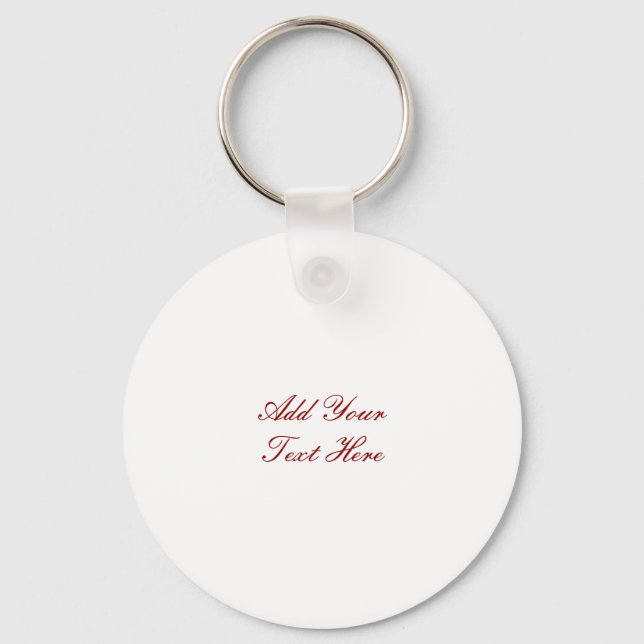 Professional handwriting add text modern keychain (Front)