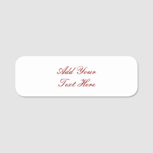 Professional handwriting add text modern name tag