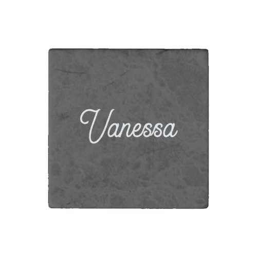 Professional handwriting name custom black stone magnet
