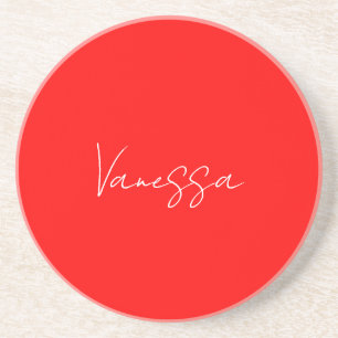 Professional handwriting name custom coaster