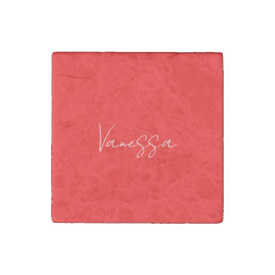Professional handwriting name custom stone magnet