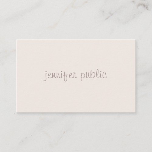 Professional Handwritten Simple Template Modern Business Card