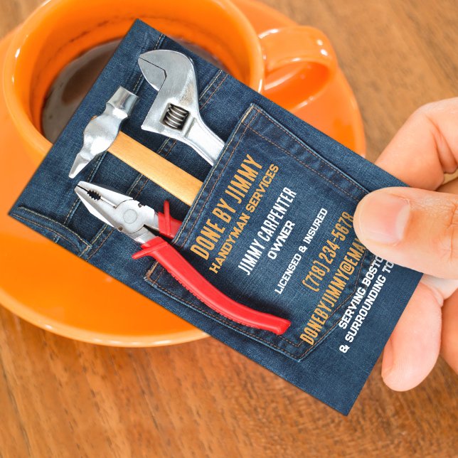 Professional Handyman Business Card Template (Creator Uploaded)