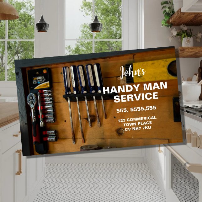 Professional Handyman Business Card Template (Creator Uploaded)