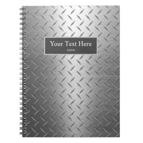 Professional Handyman Diamond Metal Texture Notebook