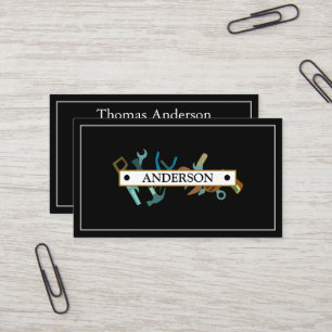 Professional Handyman Home Repair Business Custom  Business Card