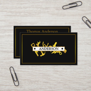 Professional Handyman Home Repair Business Custom Business Card
