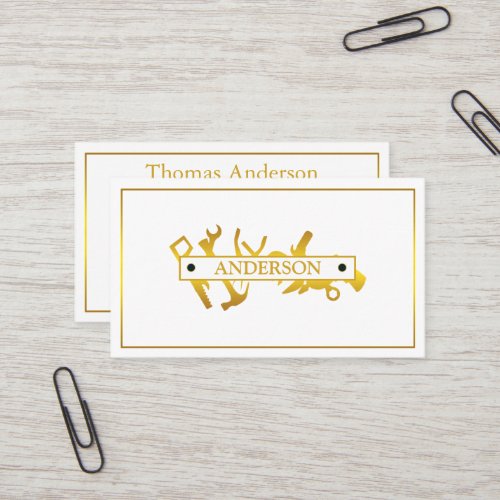 Professional Handyman Home Repair Business Custom  Business Card