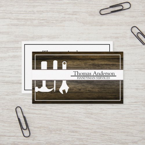 Professional Handyman Home Repair Business Custom  Business Card