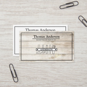 Professional Handyman Home Repair Business Custom  Card
