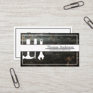 Professional Handyman Home Repair Business Custom  Card