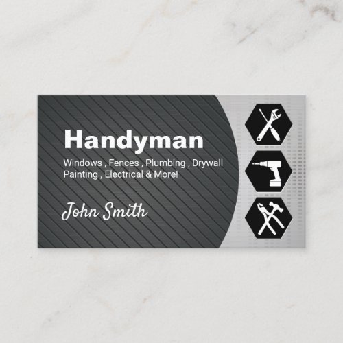 Professional Handyman Home Repair Service Business Card