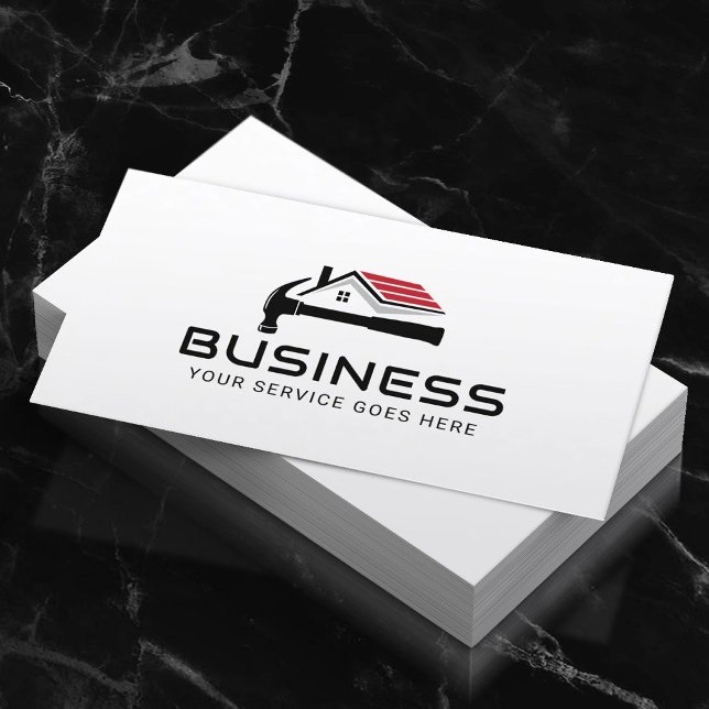 Professional Handyman House Repair Service Plain Business Card (Creator Uploaded)