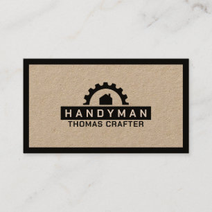 Professional handyman logo  business card