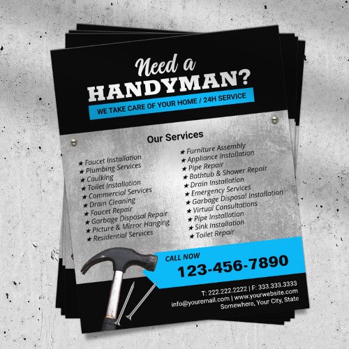 Professional Handyman Plumbing  Repair Service 2 Flyer