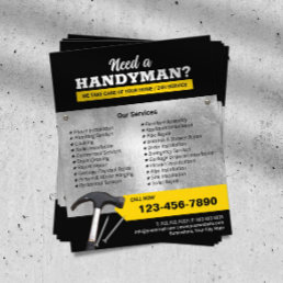 Professional Handyman Plumbing &amp; Repair Service Flyer