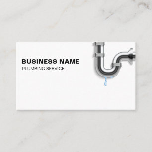 Professional Handyman Plumbing Water Pipe Plumber Business Card