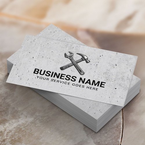 Professional Handyman Repair Service Contractor Business Card
