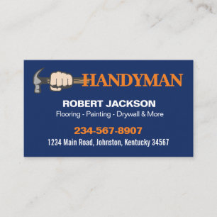 Professional Handyman Repair Service Logo Business Card