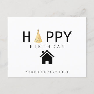 Professional Happy Birthday Realty Postcard