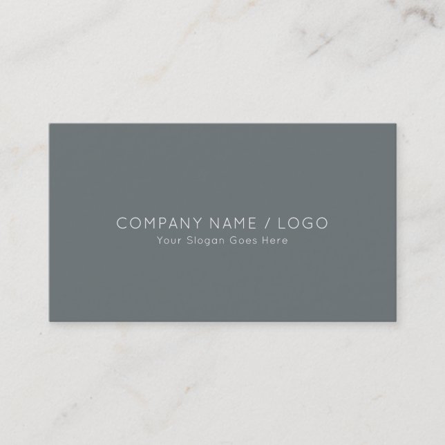 Professional Harmonic Classic Colors Elegant Plain Business Card (Front)