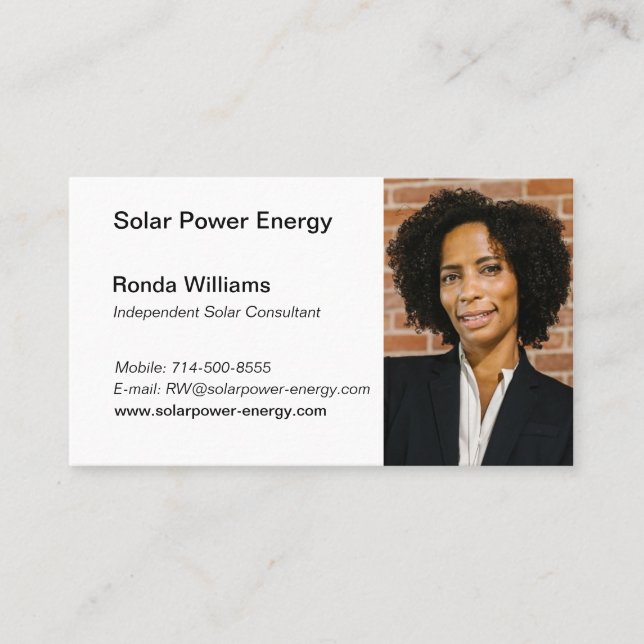 Professional HeadShot Business Card (Front)