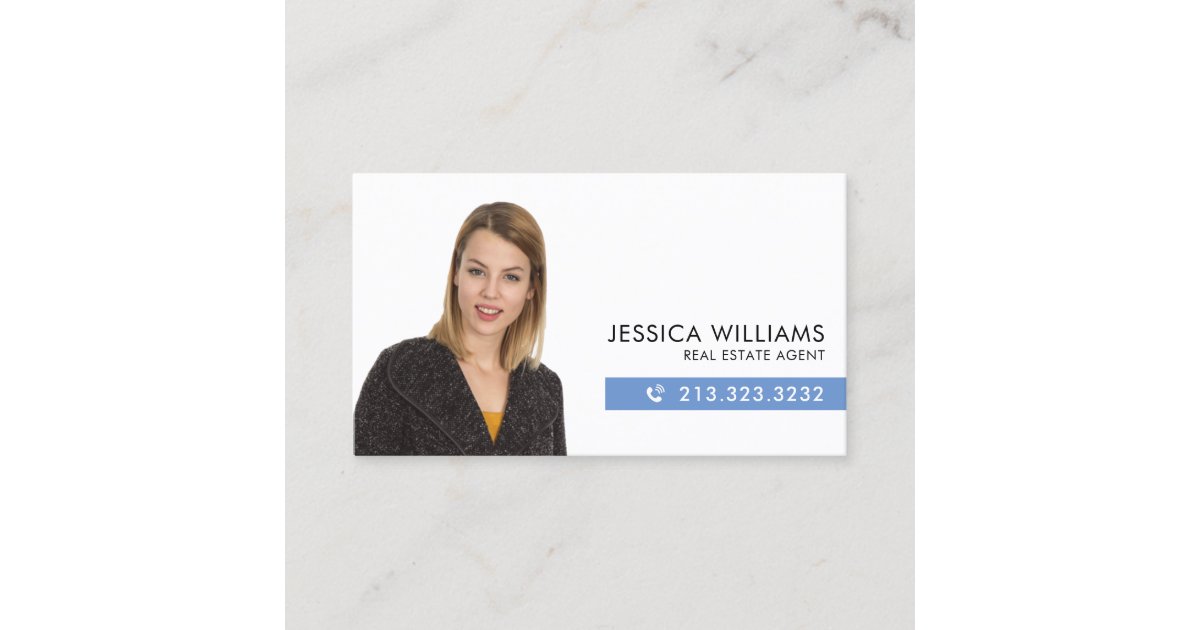 Professional Headshot Business Card Zazzle
