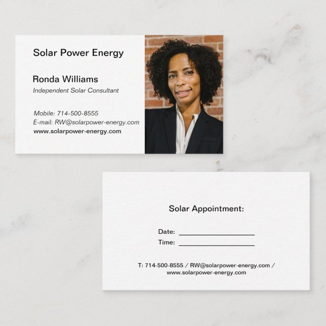 Professional HeadShot Business Card (Front/Back)