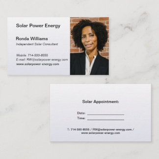 Professional Headshot - Pearl White Background Business Card