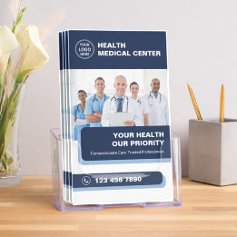 Professional Healthcare Clinic Doctor Tri-Fold Brochure