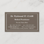 [ Thumbnail: Professional Healthcare Professional Business Card ]