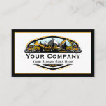 Professional Heavy Equipment Construction Company  Business Card