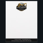 Professional Heavy Equipment Construction Company  Letterhead<br><div class="desc">We provide tailored business card solutions specifically designed for heavy equipment construction businesses. Whether you are involved in excavating, equipment rental, heavy machinery operations, or own a construction company, our customizable letterheads are uniquely crafted to meet your requirements. Our selection includes a variety of designs featuring different types of heavy...</div>