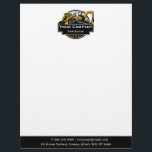 Professional Heavy Equipment Construction Company  Letterhead<br><div class="desc">We provide tailored business card solutions specifically designed for heavy equipment construction businesses. Whether you are involved in excavating, equipment rental, heavy machinery operations, or own a construction company, our customizable letterheads are uniquely crafted to meet your requirements. Our selection includes a variety of designs featuring different types of heavy...</div>