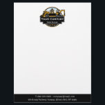 Professional Heavy Equipment Construction Company  Letterhead<br><div class="desc">We provide tailored business card solutions specifically designed for heavy equipment construction businesses. Whether you are involved in excavating, equipment rental, heavy machinery operations, or own a construction company, our customizable letterheads are uniquely crafted to meet your requirements. Our selection includes a variety of designs featuring different types of heavy...</div>