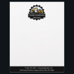 Professional Heavy Equipment Repair Company  Letterhead<br><div class="desc">We provide tailored business card solutions specifically designed for heavy equipment construction businesses. Whether you are involved in excavating, equipment rental, heavy machinery operations, diesel mechanics, repair shop, or own a construction company, our customizable letterheads are uniquely crafted to meet your requirements. Our selection includes a variety of designs featuring...</div>