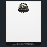 Professional Heavy Equipment Repair Company  Letterhead<br><div class="desc">We provide tailored business card solutions specifically designed for heavy equipment construction businesses. Whether you are involved in excavating, equipment rental, heavy machinery operations, diesel mechanics, repair shop, or own a construction company, our customizable letterheads are uniquely crafted to meet your requirements. Our selection includes a variety of designs featuring...</div>