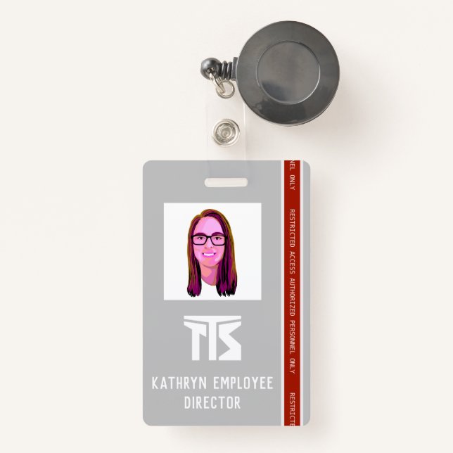 Professional High Risk Building Construction Badge (Front with Retractable)