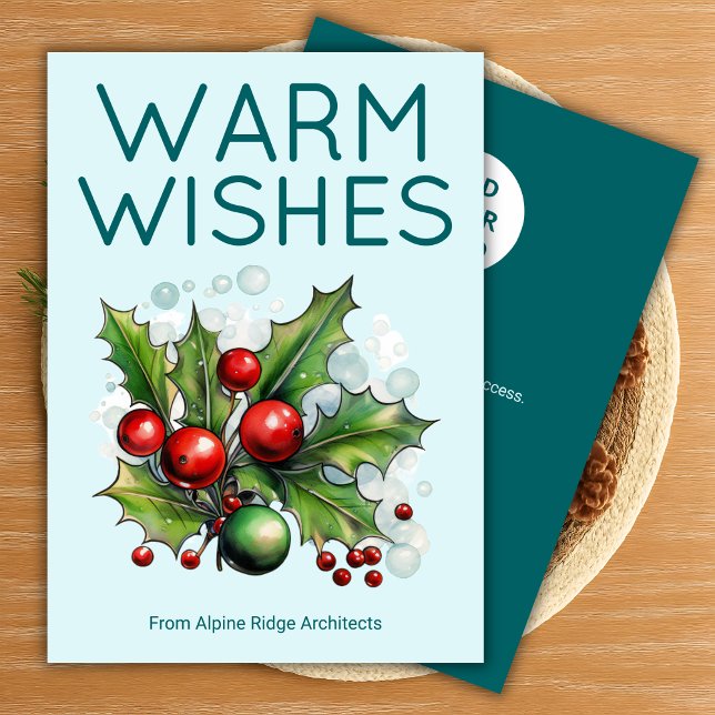 Professional Holiday Card with Company Logo (Creator Uploaded)